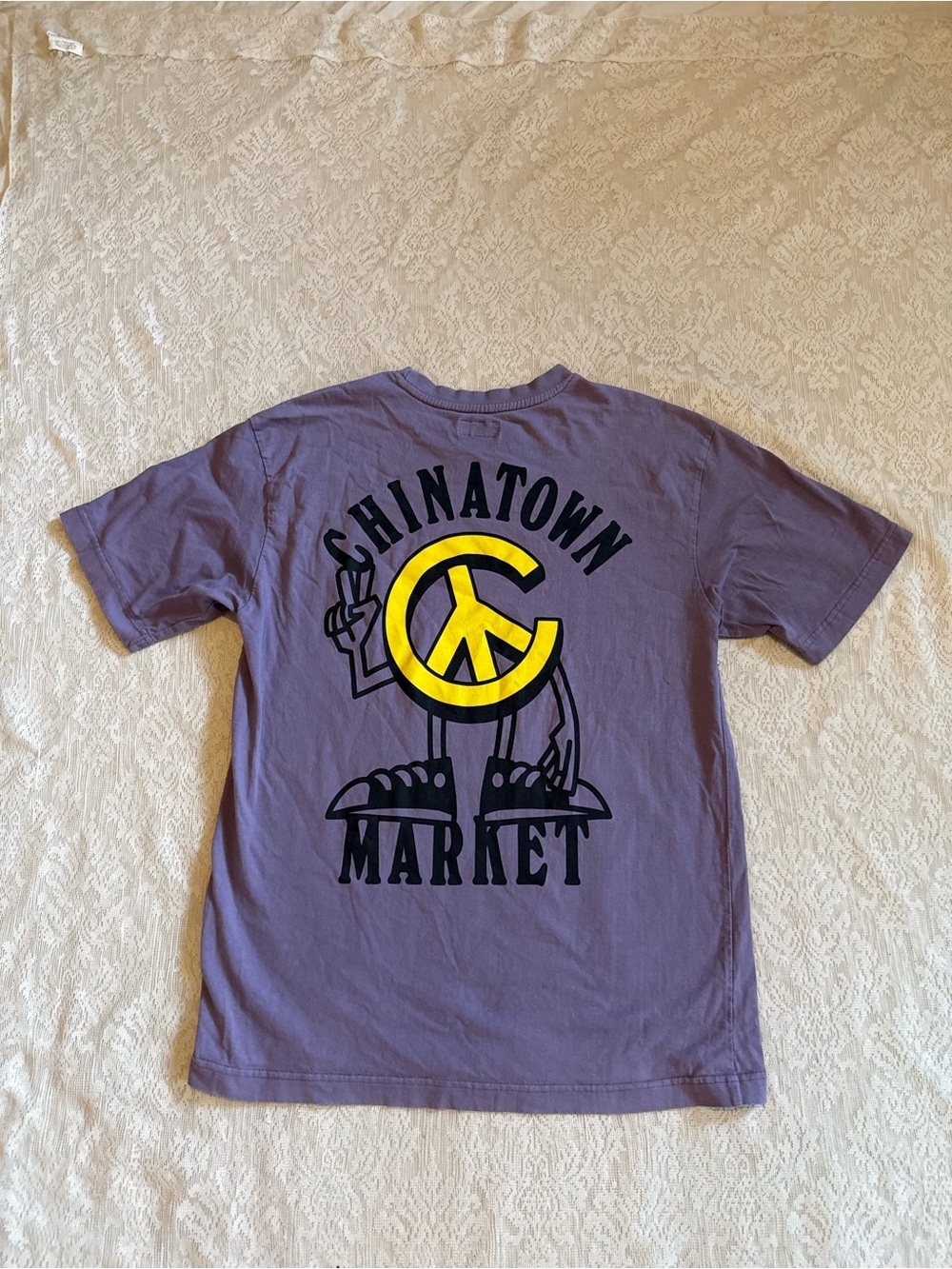 China town market peace sign graphic tee